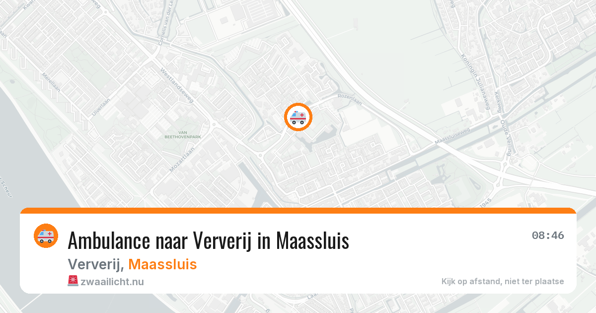 Ambulance naar Ververij in Maassluis — 12 apr 2026