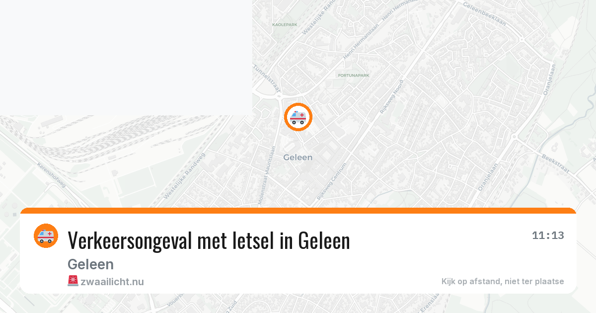 Verkeersongeval met letsel in Geleen — 6 apr 2026