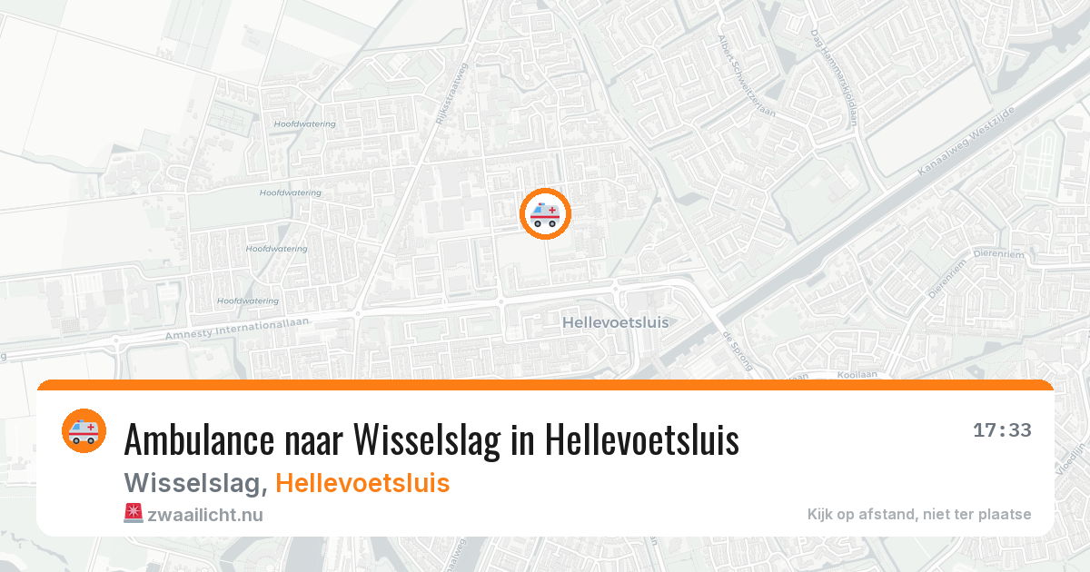 Ambulance naar Wisselslag in Hellevoetsluis — 28 mei 2026