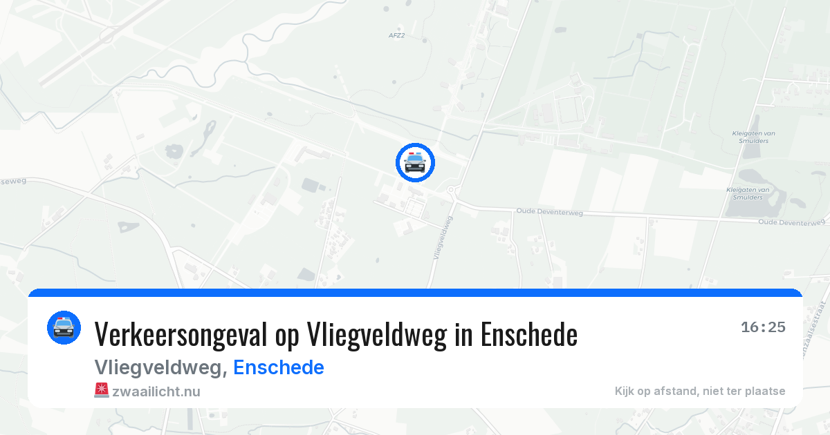 Verkeersongeval op Vliegveldweg in Enschede — 23 mrt 2026