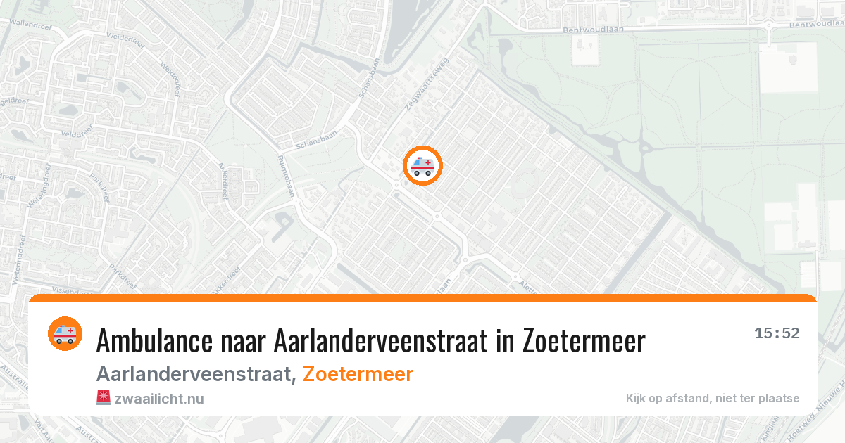 Ambulance naar Aarlanderveenstraat in Zoetermeer — 12 mei 2026