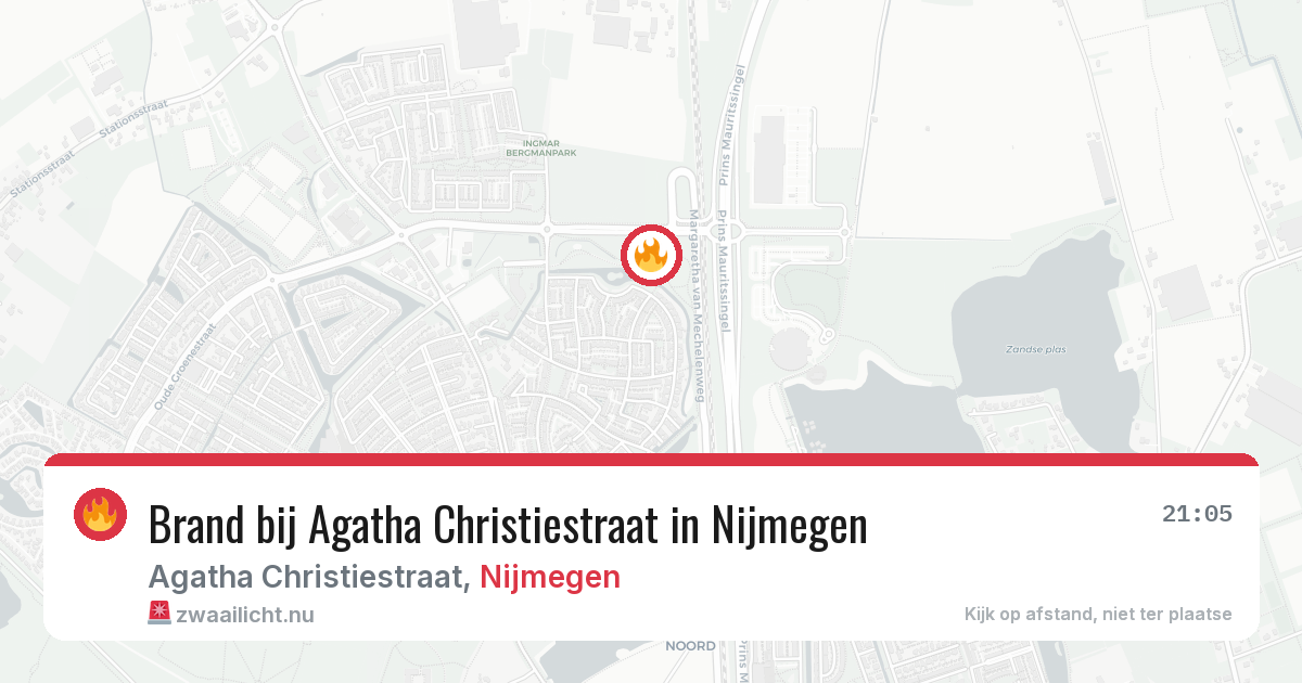 Brand bij Agatha Christiestraat in Nijmegen — 14 jul 2026