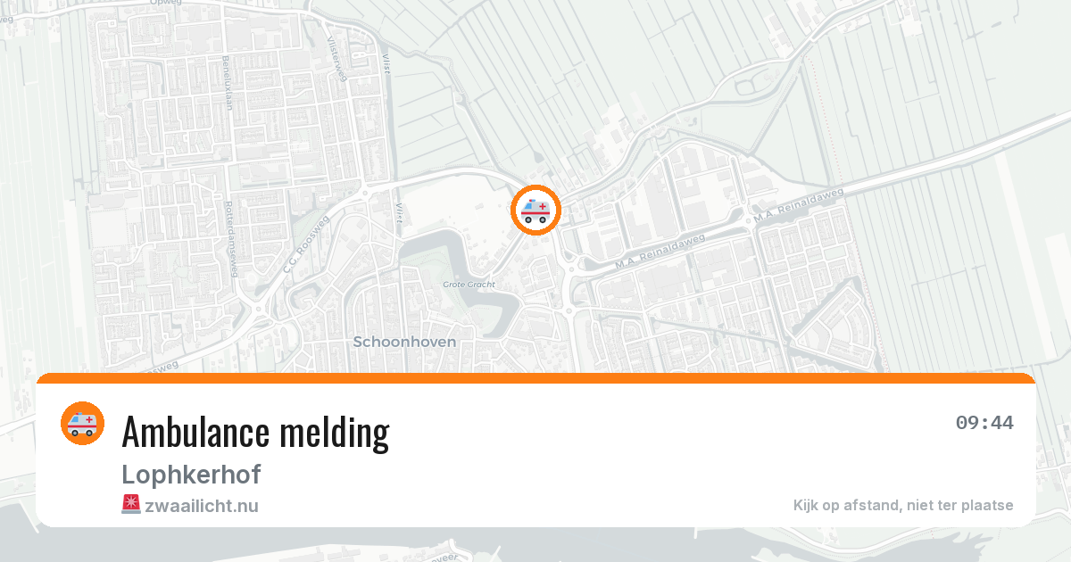 Ambulance melding — 6 jul 2026