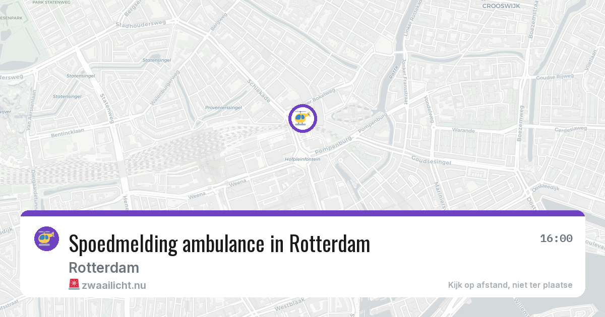 Spoedmelding ambulance in Rotterdam — 2 jun 2026