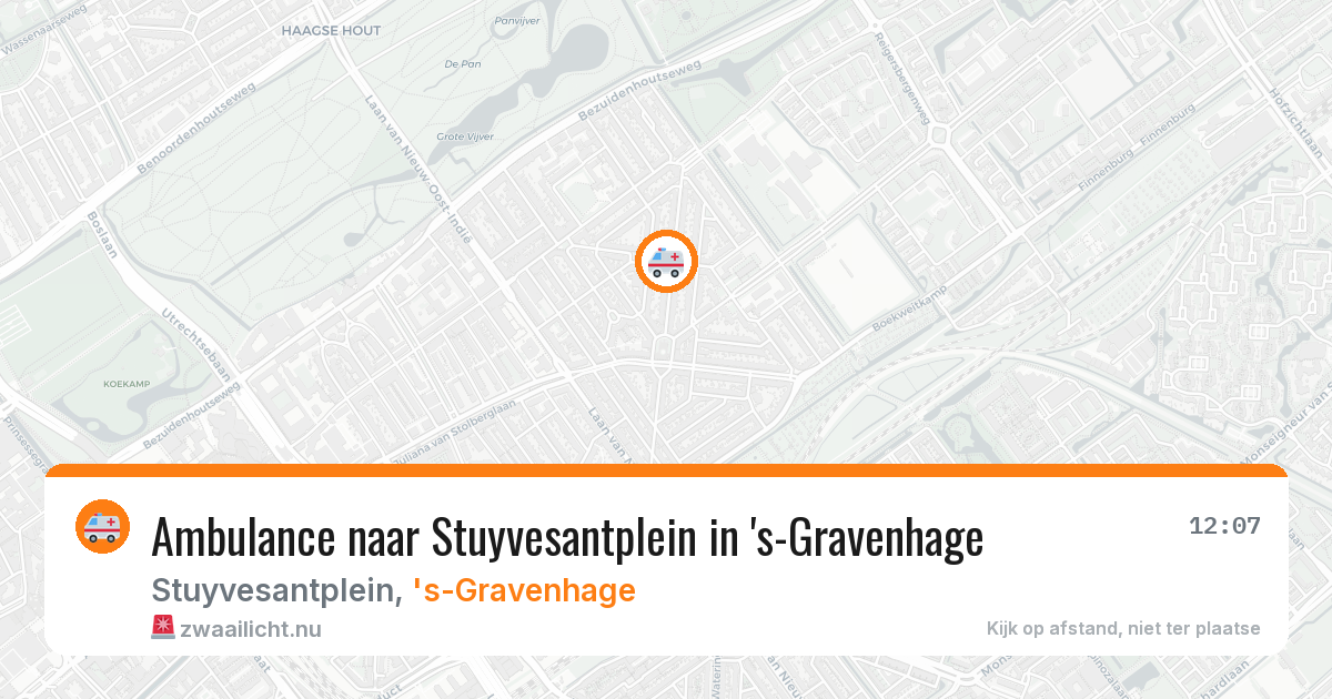 Ambulance naar Stuyvesantplein in 's-Gravenhage — 29 mei 2026