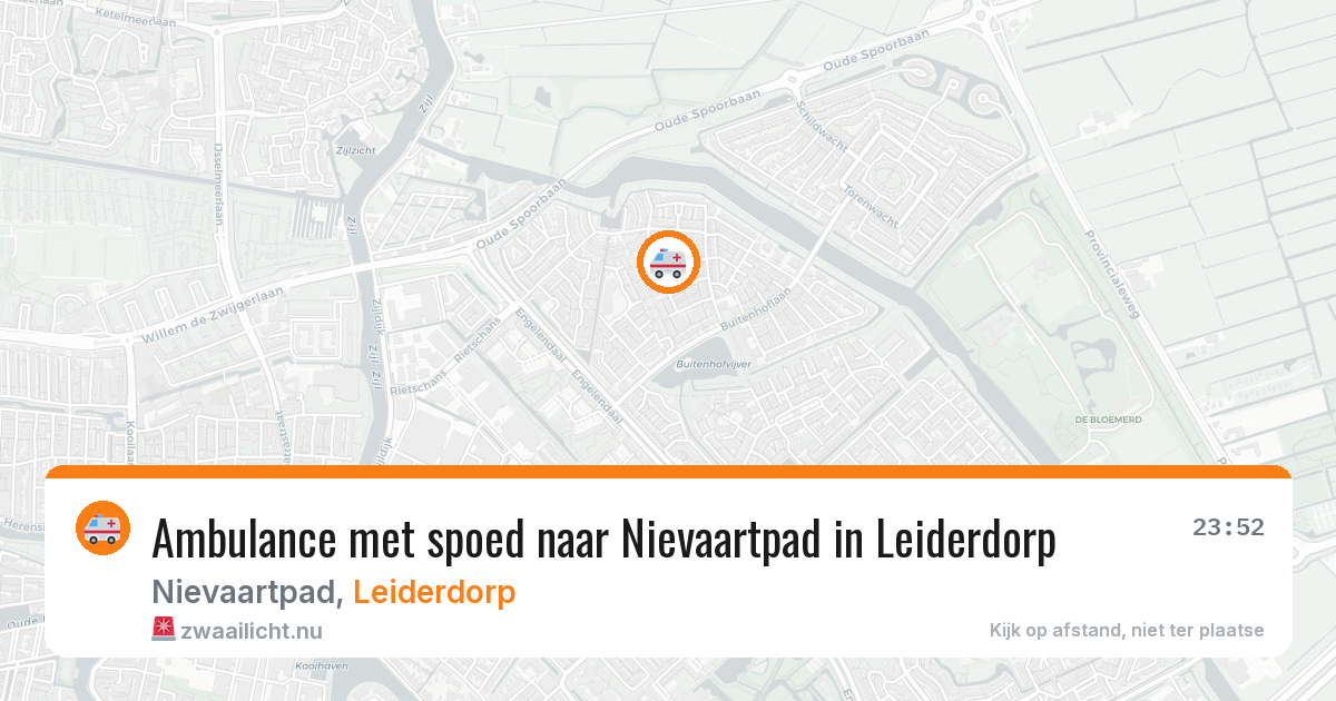 Ambulance met spoed naar Nievaartpad in Leiderdorp — 23 jan 2026