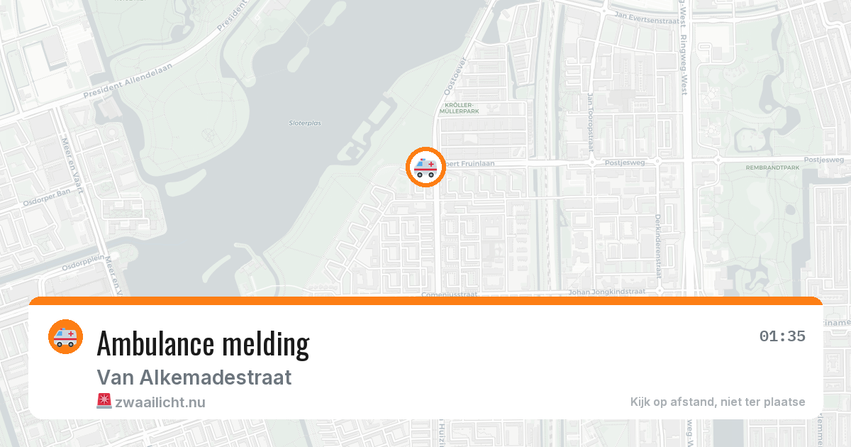 Ambulance melding — 29 jan 2026