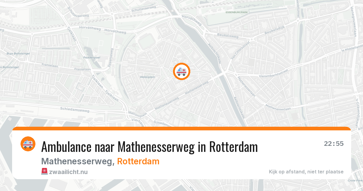Ambulance naar Mathenesserweg in Rotterdam — 25 jul 2026