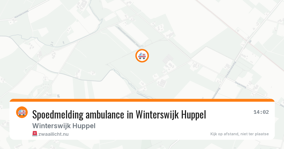 Spoedmelding ambulance in Winterswijk Huppel — 10 jul 2026