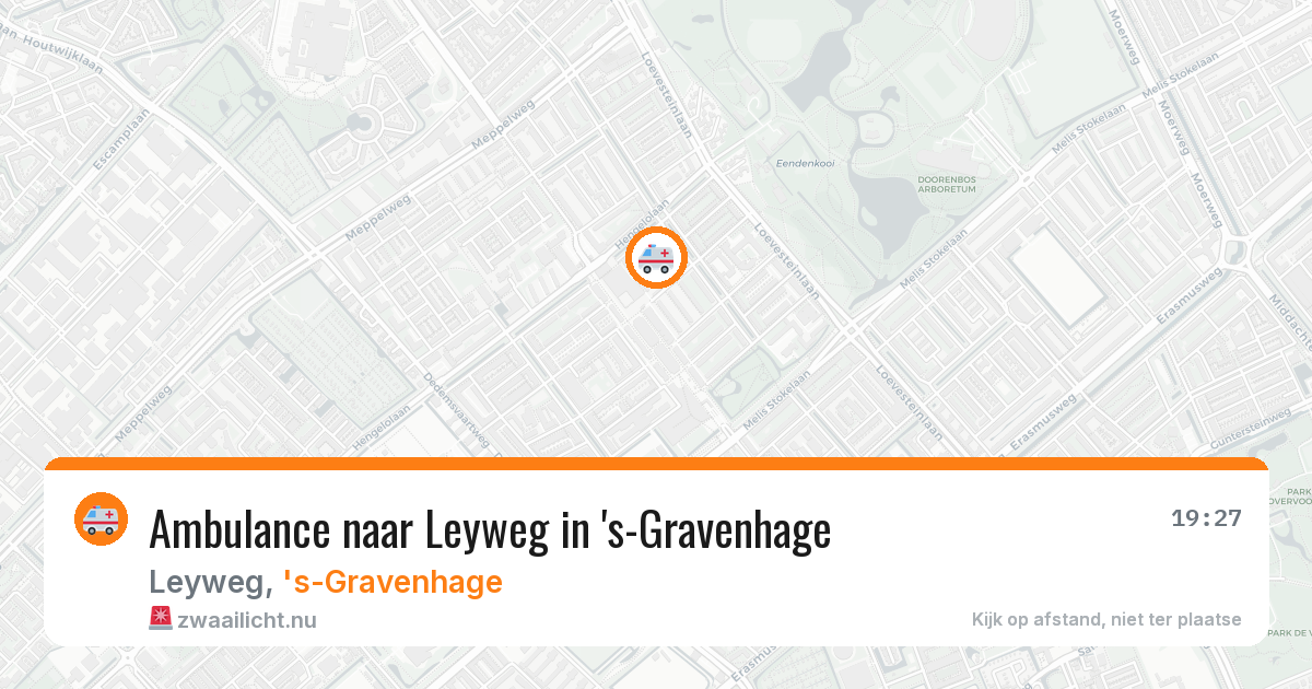 Ambulance naar Leyweg in 's-Gravenhage — 9 apr 2026