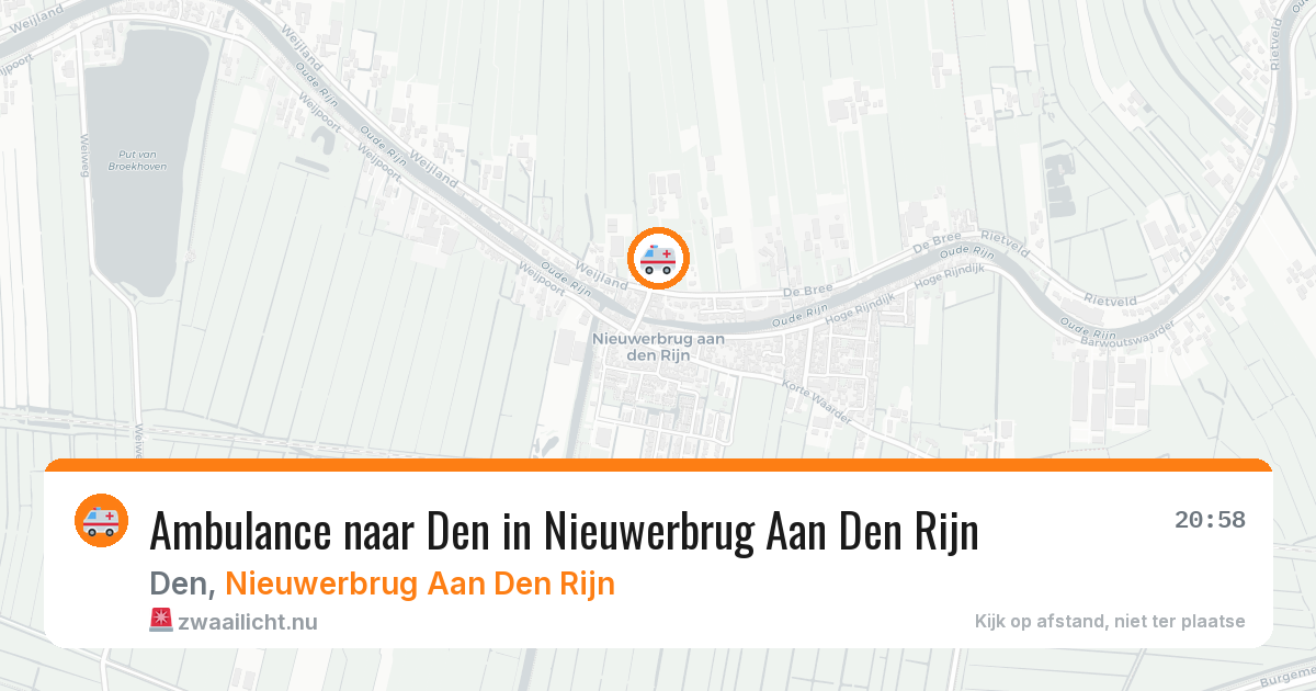 Ambulance naar Den in Nieuwerbrug Aan Den Rijn — 2 feb 2026