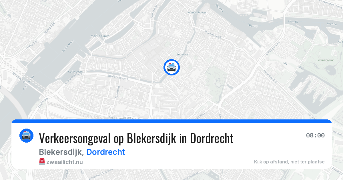 Verkeersongeval op Blekersdijk in Dordrecht — 1 jun 2026