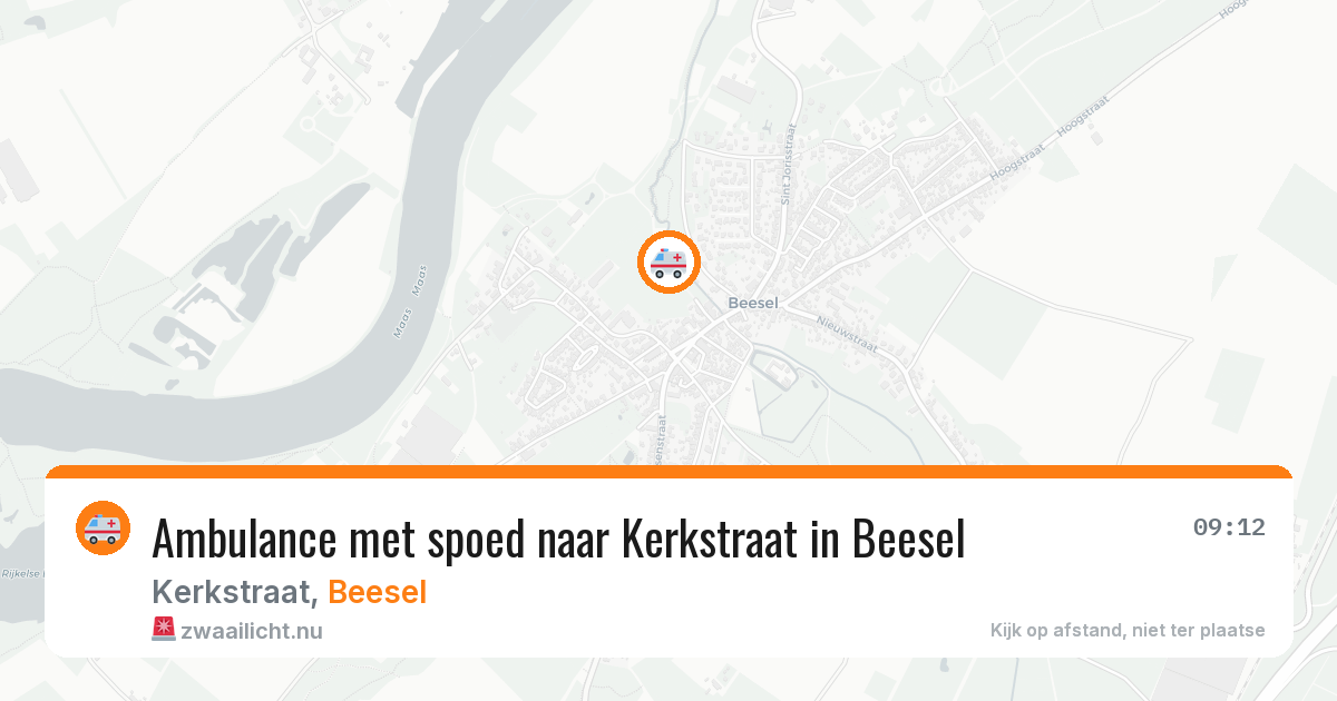 Ambulance met spoed naar Kerkstraat in Beesel — 8 jun 2026