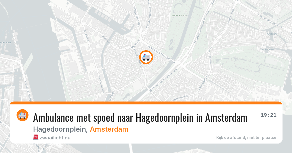 Ambulance met spoed naar Hagedoornplein in Amsterdam — 26 jul 2026