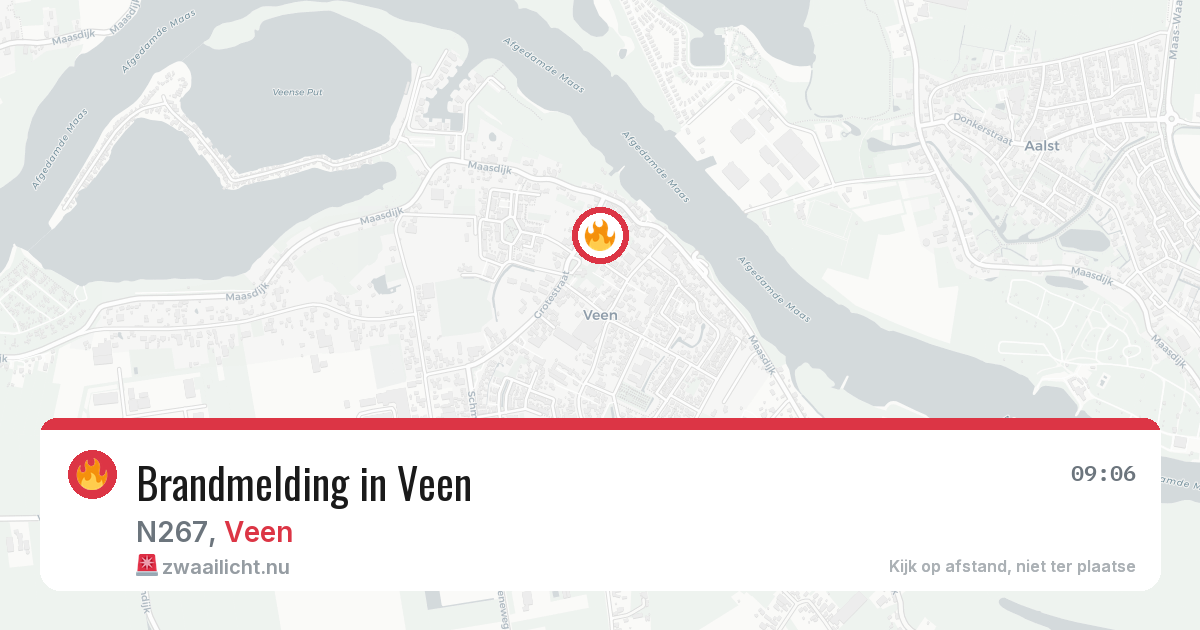 Brandmelding in Veen — 8 jul 2026