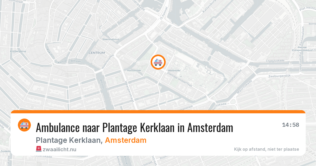 Ambulance naar Plantage Kerklaan in Amsterdam — 27 mei 2026