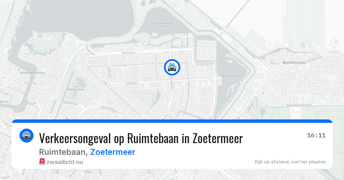 Verkeersongeval op Ruimtebaan in Zoetermeer — 12 mei 2026