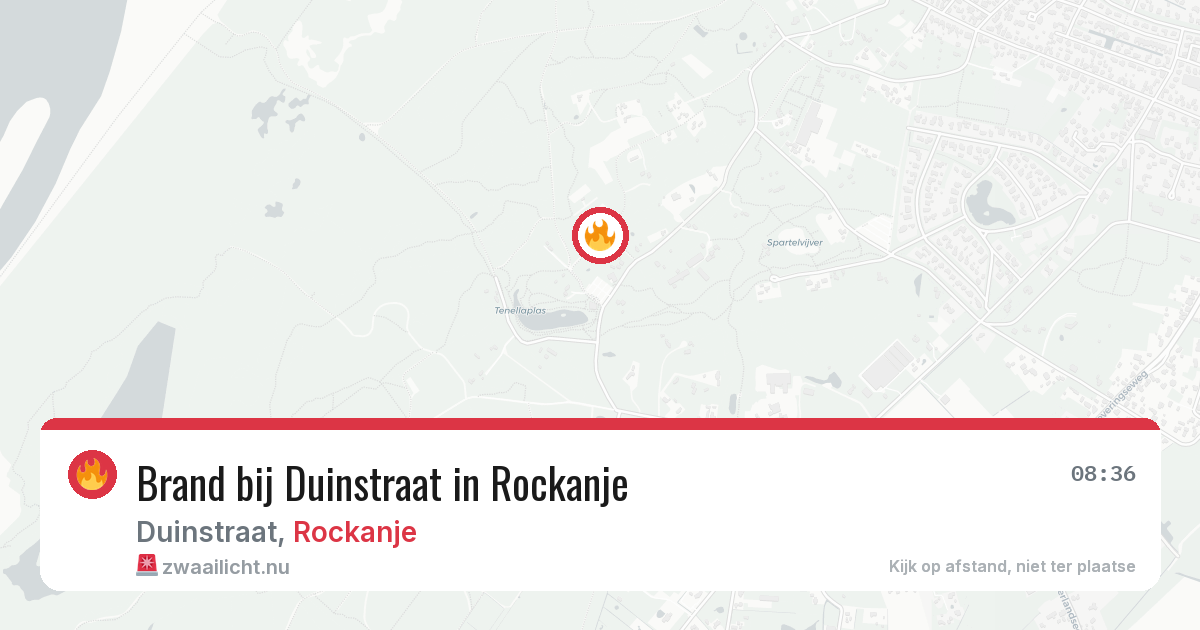 Brand bij Duinstraat in Rockanje — 25 mei 2026