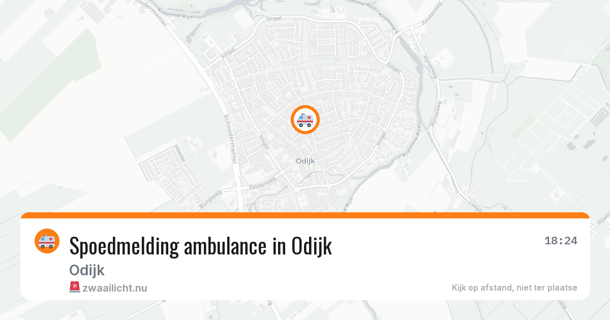 Spoedmelding ambulance in Odijk — 12 feb 2026
