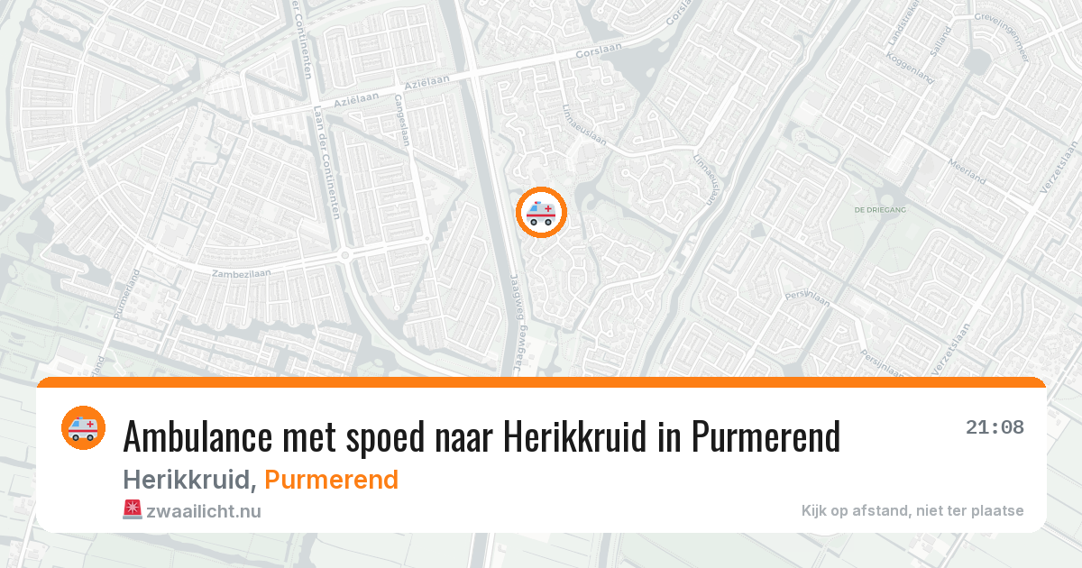 Ambulance met spoed naar Herikkruid in Purmerend — 12 jul 2026