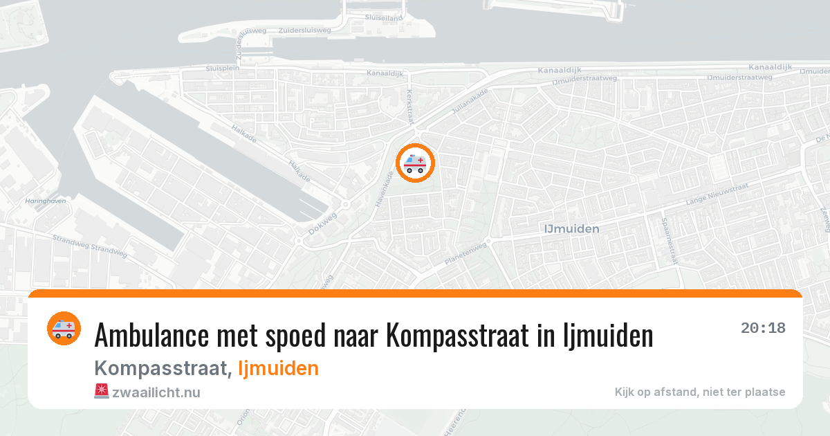Ambulance met spoed naar Kompasstraat in Ijmuiden — 13 feb 2026