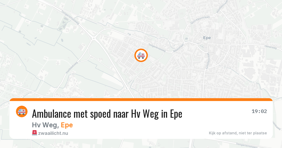 Ambulance met spoed naar Hv Weg in Epe — 9 jul 2026