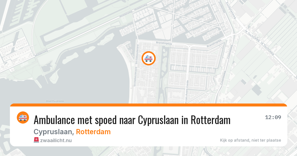 Ambulance met spoed naar Cypruslaan in Rotterdam — 19 mei 2026