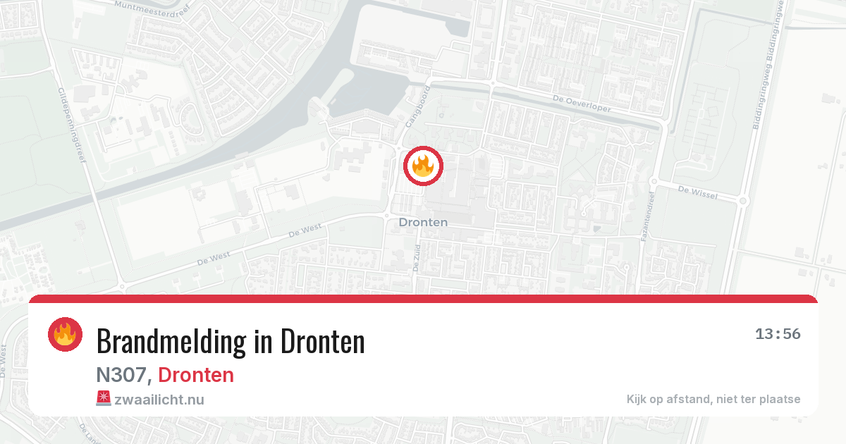 Brandmelding in Dronten — 15 jul 2026