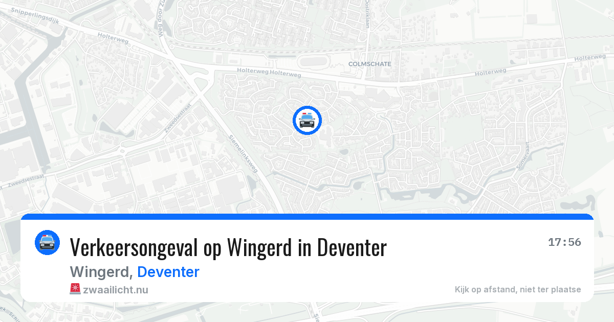 Verkeersongeval op Wingerd in Deventer — 24 mrt 2026