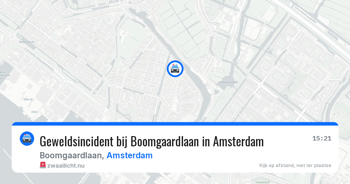 Geweldsincident bij Boomgaardlaan in Amsterdam — 26 jul 2026