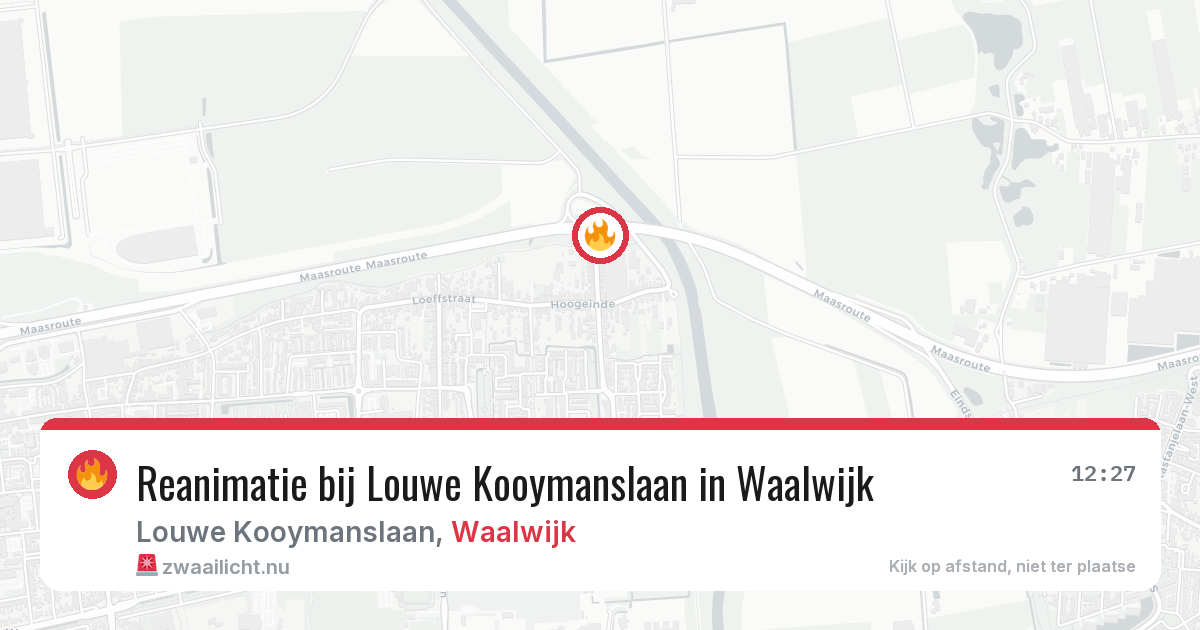 Reanimatie bij Louwe Kooymanslaan in Waalwijk — 2 apr 2026