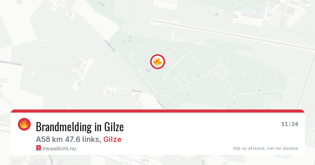 Brandmelding in Gilze — 20 mei 2026