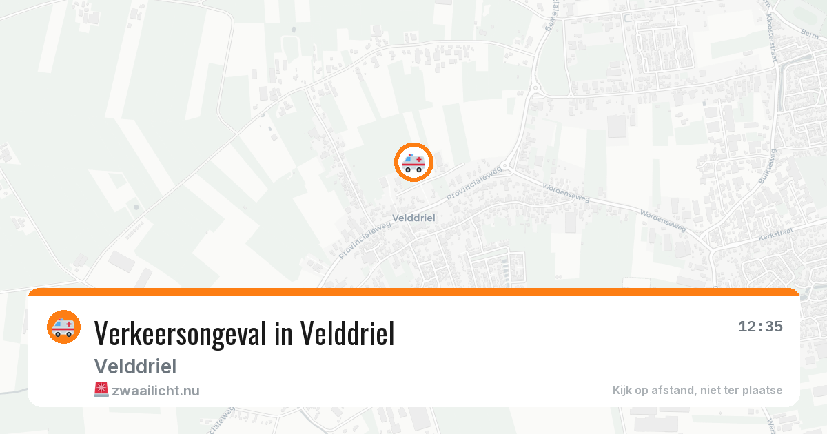 Verkeersongeval in Velddriel — 25 jul 2026
