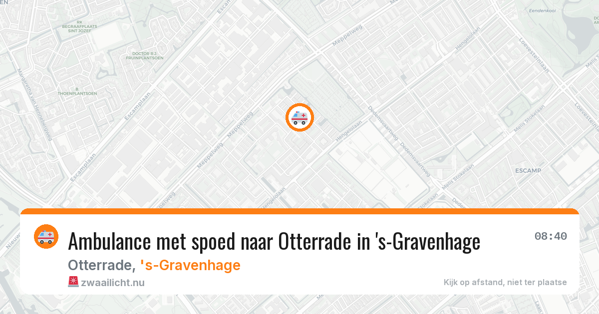 Ambulance met spoed naar Otterrade in 's-Gravenhage — 18 jul 2026