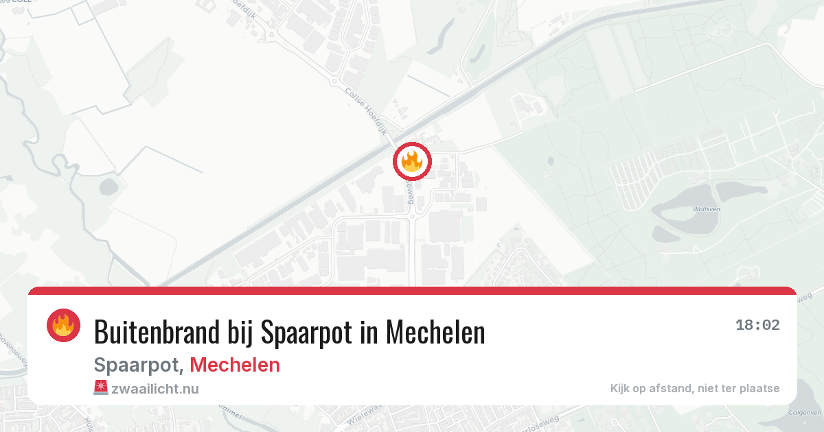 Buitenbrand bij Spaarpot in Mechelen — 23 jul 2026