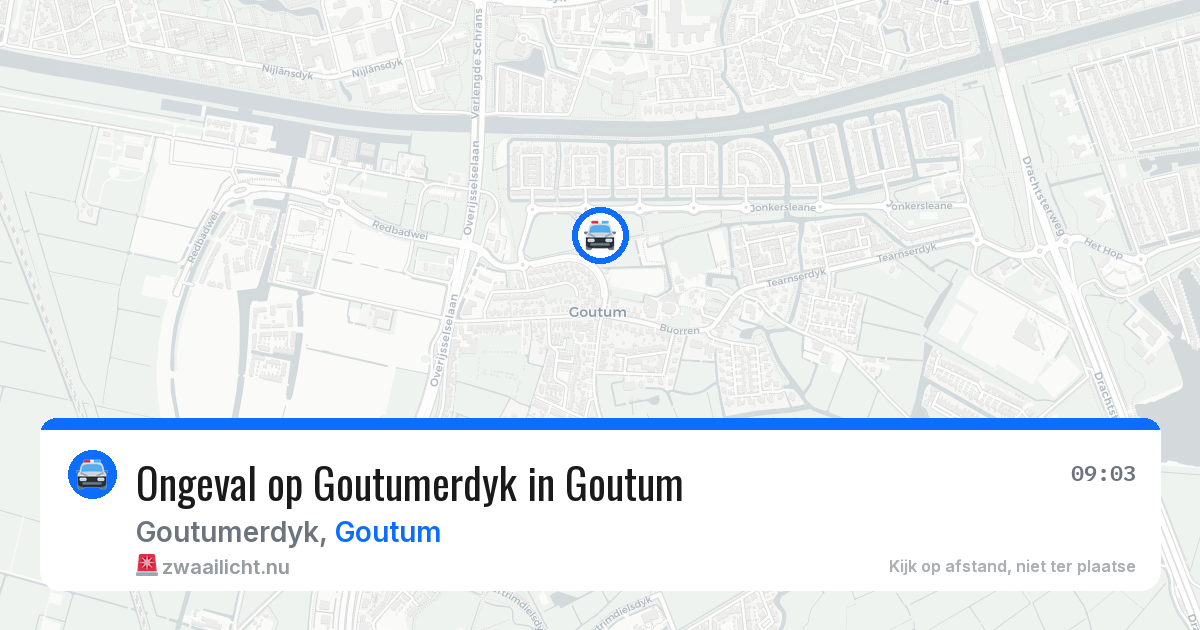 Ongeval op Goutumerdyk in Goutum — 25 mei 2026