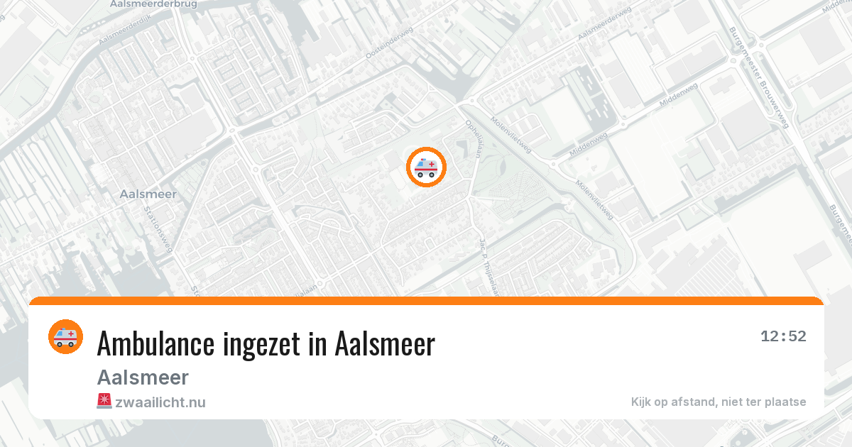 Ambulance ingezet in Aalsmeer — 11 jul 2026