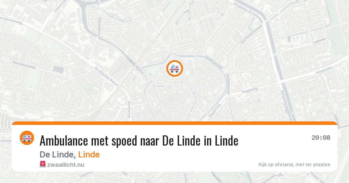 Ambulance met spoed naar De Linde in Linde — 3 apr 2026