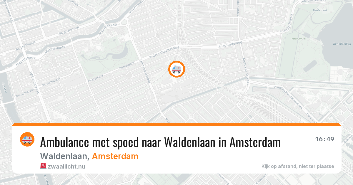 Ambulance met spoed naar Waldenlaan in Amsterdam — 21 mei 2026