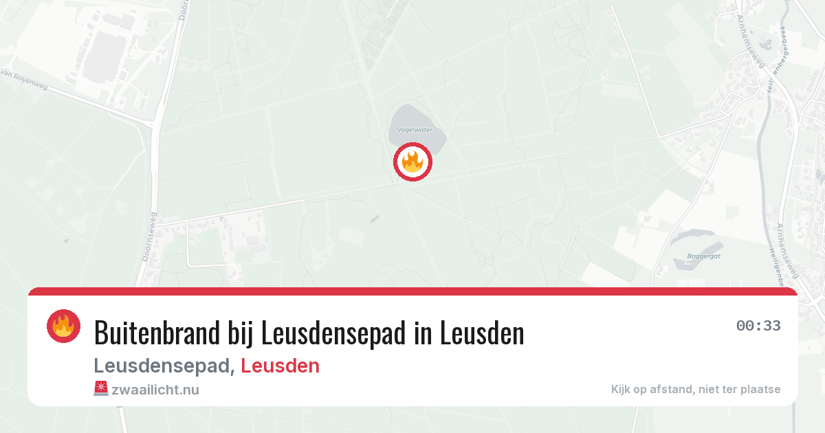 Buitenbrand bij Leusdensepad in Leusden — 15 apr 2026