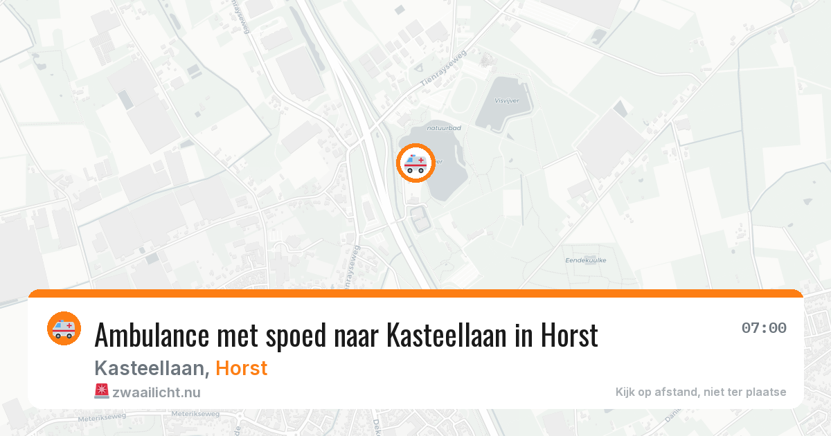 Ambulance met spoed naar Kasteellaan in Horst — 26 jul 2026