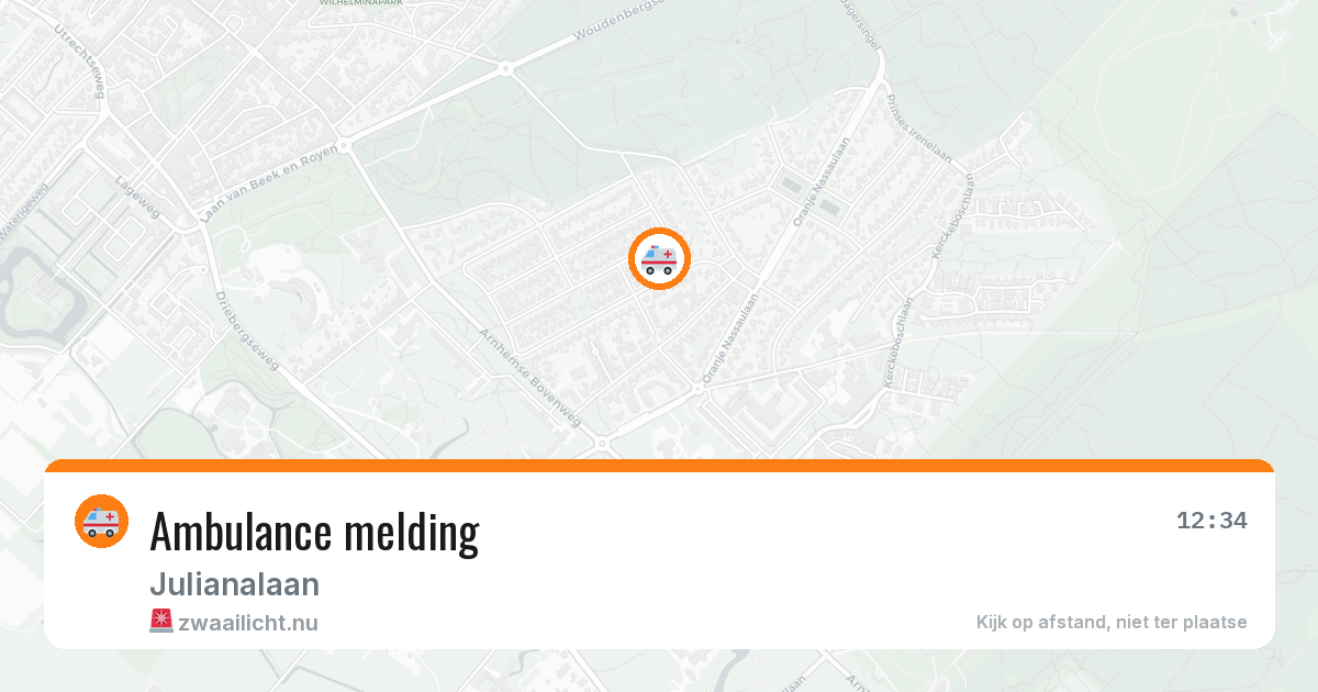 Ambulance melding — 21 mrt 2026