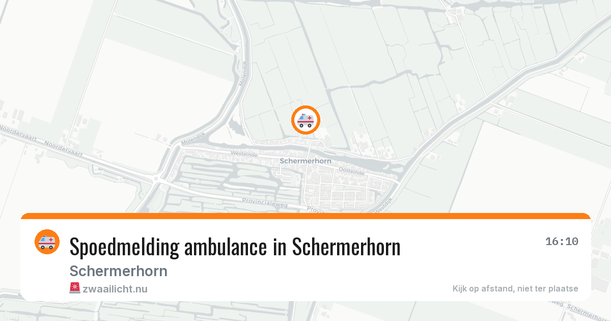 Spoedmelding ambulance in Schermerhorn — 21 apr 2026