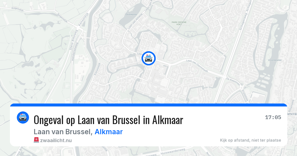 Ongeval op Laan van Brussel in Alkmaar — 26 jul 2026