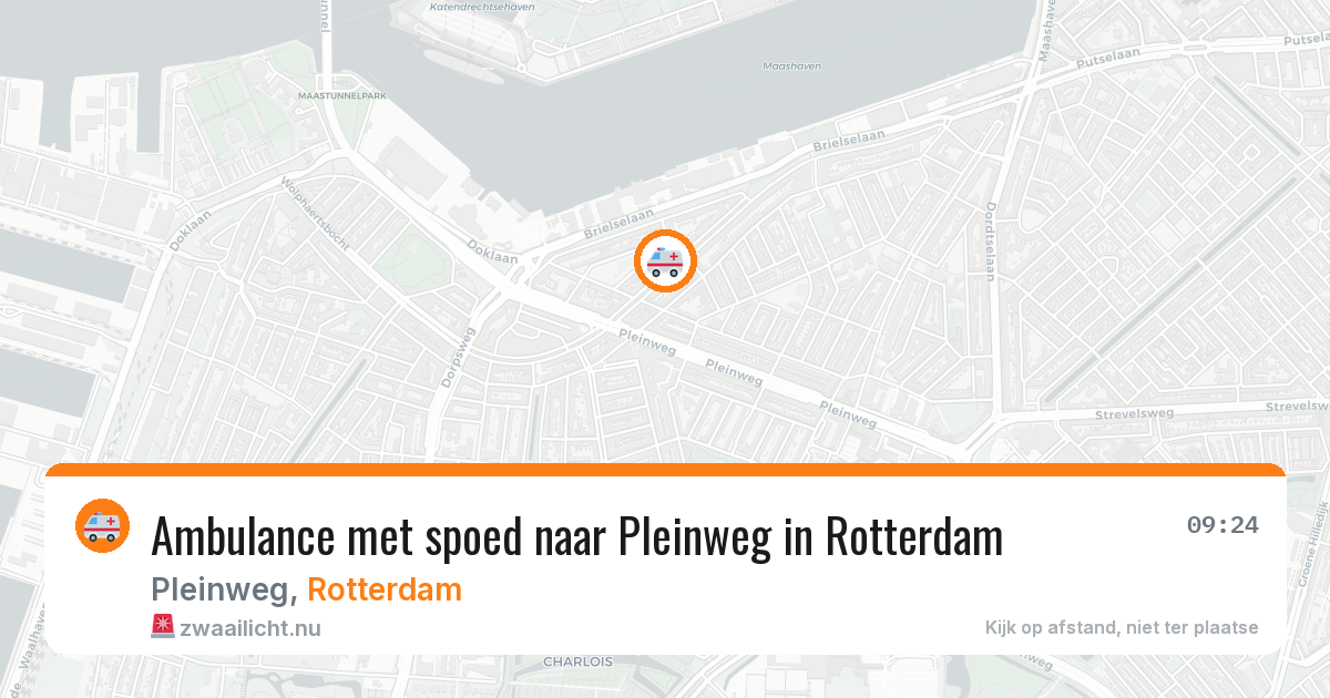 Ambulance met spoed naar Pleinweg in Rotterdam — 2 jun 2026