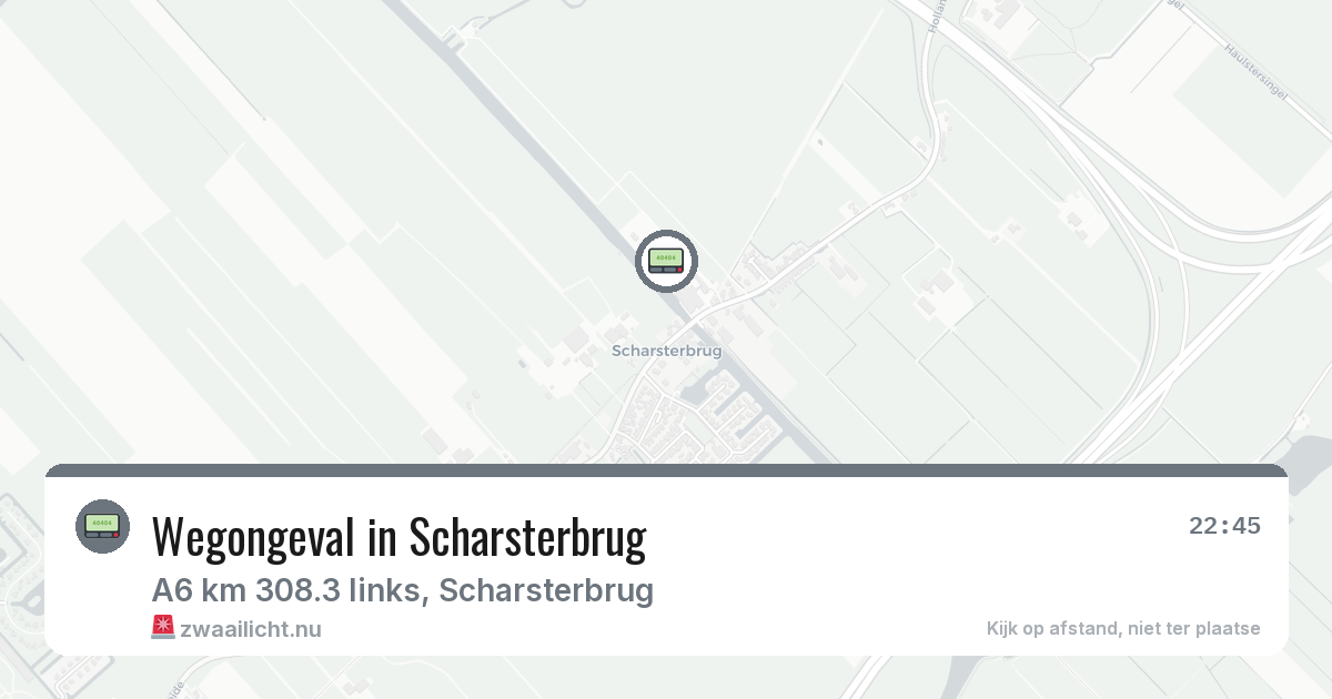 Wegongeval in Scharsterbrug — 16 feb 2026