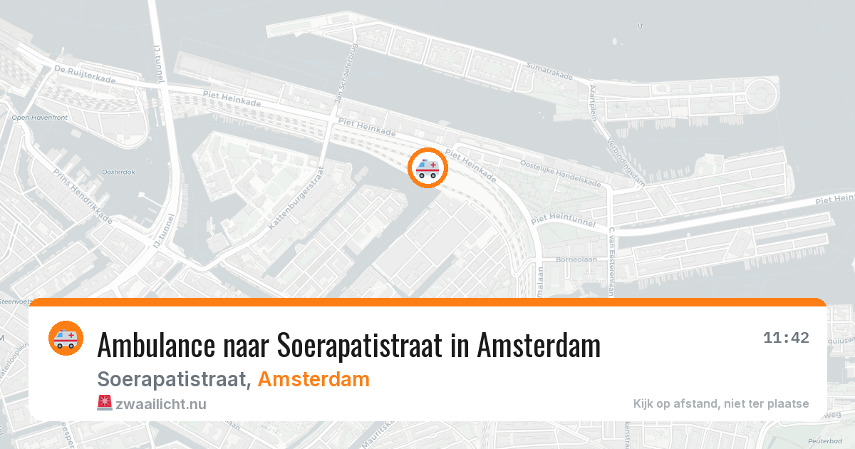 Ambulance naar Soerapatistraat in Amsterdam — 16 jul 2026