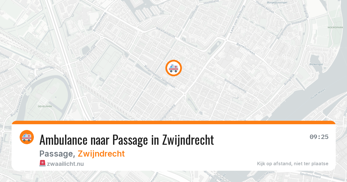 Ambulance naar Passage in Zwijndrecht — 17 jul 2026