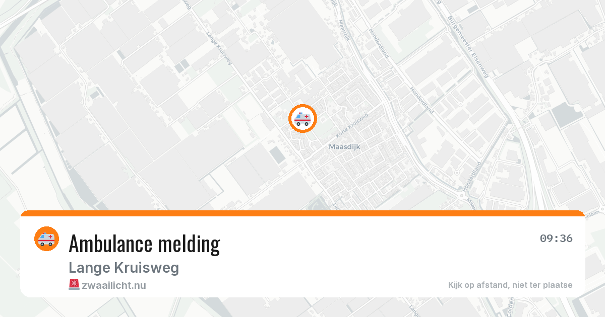 Ambulance melding — 30 mrt 2026