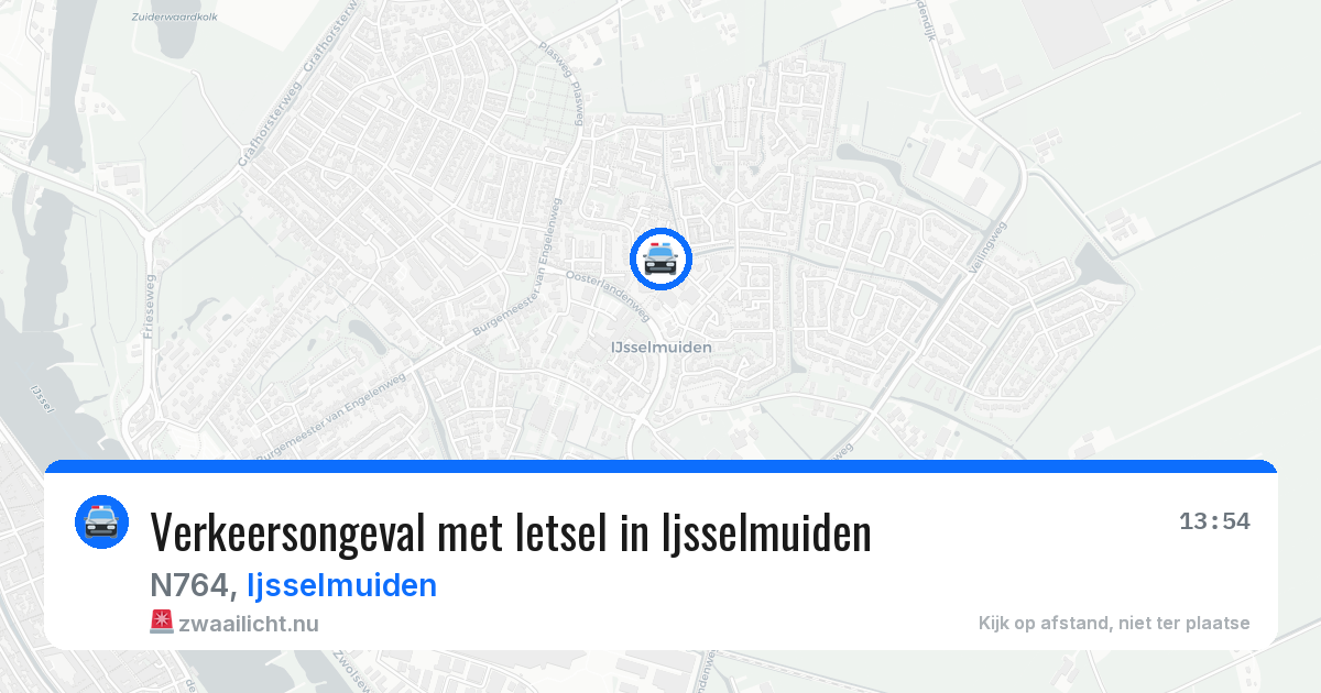 Verkeersongeval met letsel in Ijsselmuiden — 1 jul 2026